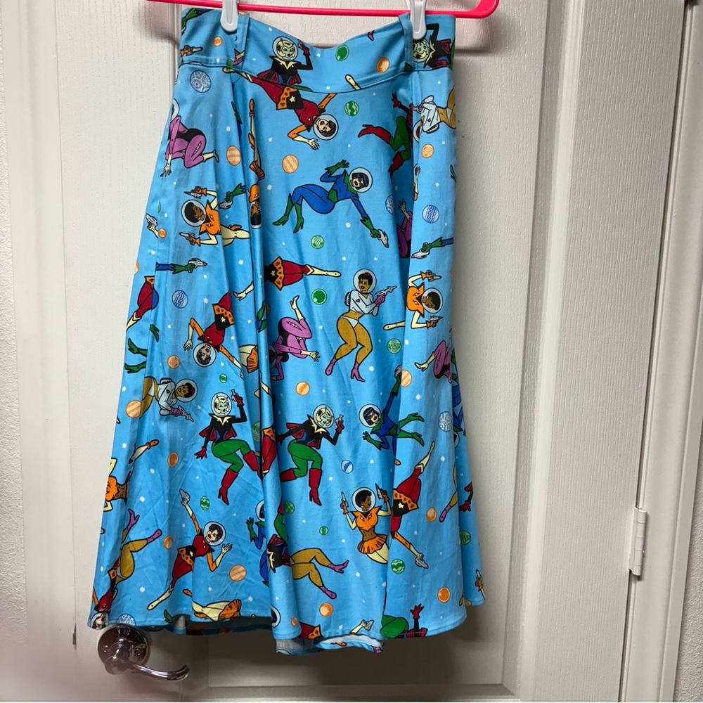 Pinup girl clothing space babes Doris skirt small